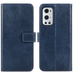 iMoshion Étui de téléphone portefeuille Luxe OnePlus 9 Pro-Bleu foncé