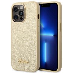 Guess Coque Glitter Flakes iPhone 14 Pro Max - Dorée