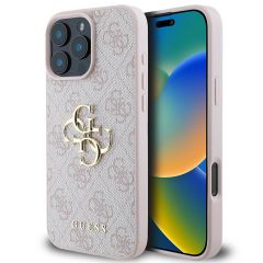 Guess Coque 4G Metal Logo iPhone 16 Pro - Rose