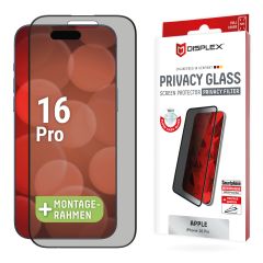 Displex Protection d'écran en verre trempé Privacy iPhone 16 Pro