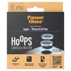 PanzerGlass Protection d'écran camera Hoop Optic Rings iPhone 15 / 15 Plus - Blue