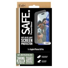 PanzerGlass SAFE ﻿Protection d'écran EyeCare Ultra-Wide Fit Anti avec applicateur iPhone 16 Pro