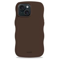 Holdit Coque Wavy iPhone 15/14/13 - Chocolate