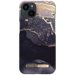 iDeal of Sweden Coque Fashion iPhone 13 - Golden Twilight Marble