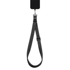 iDeal of Sweden Webbing Phone Strap - Noir Dark Silver