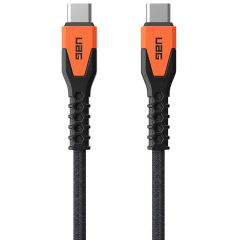 UAG Câble de charge USB-C vers USB-C avec cœur en Kevlar® - 1,5 mètre - Noir / Orange