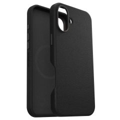 OtterBox Coque en cuir de cactus Symmetry MagSafe iPhone 16 plus - Noir Ash