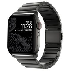 Nomad Bracelet à maillons magnétiques en acier Apple Watch Series 1-9 / SE / Ultra (2) - 42/44/45/49 mm - Graphite