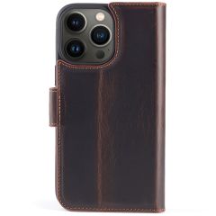 Wachikopa Étui de téléphone portefeuille Magic 2-in-1 iPhone 13 Pro - Dark Brown