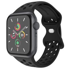 imoshion Bracelet sport⁺ Apple Watch Series 1-9 / SE - 38/40/41 mm / Series 10 - 42 mm - Taille S/M - Noir