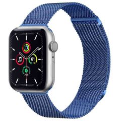 imoshion Bracelet magnétique milanais Apple Watch Series 1-9 / SE - 38/40/41 mm / Series 10 - 42 mm - Taille S - Bleu