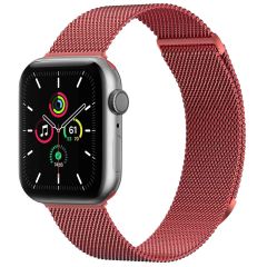 iMoshion Bracelet magnétique milanais Apple Watch Series 1-9 / SE - 38/40/41 mm - Taille M - Rouge