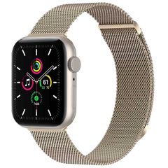 iMoshion Bracelet magnétique milanais Apple Watch Series 1-9 / SE / Ultra (2) - 42/44/45/49 mm - Taille S - Starlight