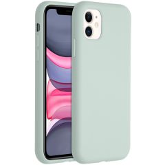 Accezz Coque Liquid Silicone iPhone 11 - Sky Blue