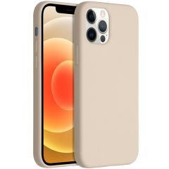 Accezz Coque Liquid Silicone iPhone 12 (Pro) - Stone