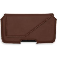 Accezz ﻿Coque de ceinture en cuir véritable - Taille XL - Brun