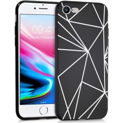 iMoshion Coque DesigniPhone SE (2022 / 2020) / 8 / 7 - Graphic Cube Black