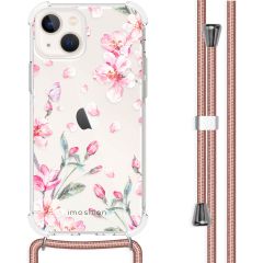 imoshion Coque Design avec cordon iPhone 13 - Blossom Watercolor