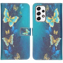 iMoshion Coque silicone design Samsung Galaxy A53 - Blue Butterfly