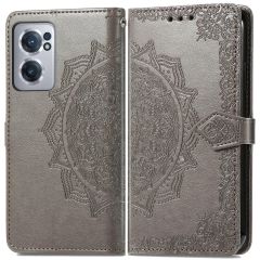 iMoshion Etui de téléphone portefeuille Mandala OnePlus Nord CE 2 5G - Gris