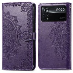 iMoshion Etui de téléphone portefeuille Mandala Xiaomi Poco X4 Pro 5G - Violet