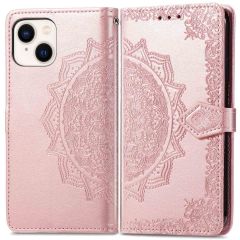 iMoshion Etui de téléphone portefeuille Mandala iPhone 14 - Rose Dorée