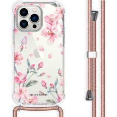 imoshion Coque Design avec cordon iPhone 14 Pro Max - Blossom Watercolor