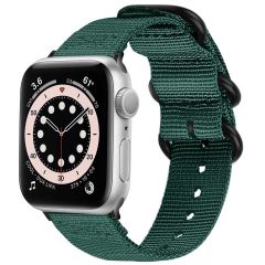 imoshion Bracelet en nylon Apple Watch Series 1-9 / SE - 38/40/41mm - Vert foncé