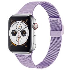 imoshion Bracelet pliant Milanese Apple Watch Series 1-9 / SE - 38/40/41mm - Violet