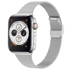 imoshion Bracelet pliant Milanese Apple Watch Series 1-9 / SE - 38/40/41 mm / Series 10 - 42 mm - Argent