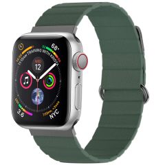 imoshion Bracelet en cuir magnétique Apple Watch Series 1-9 / SE - 38/40/41mm - Vert