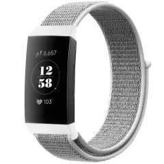 imoshion Bracelet en nylon le Fitbit Charge 3 / 4 - Gris clair