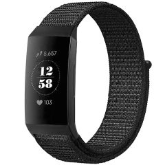 imoshion Bracelet en nylon Fitbit Charge 3 / 4 - Noir