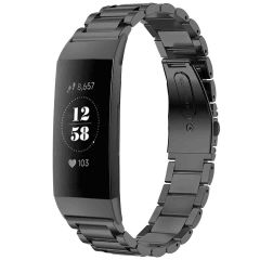 imoshion Bracelet en acier Fitbit Charge 3 / 4 - Noir