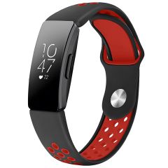 imoshion Bracelet sportif en silicone Fitbit Inspire - Noir / Rouge