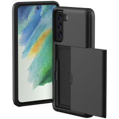 iMoshion Coque arrière avec porte-cartes Samsung Galaxy S21 FE - Noir