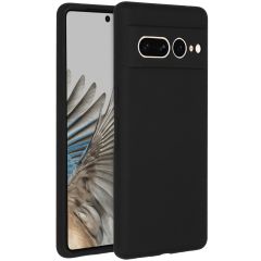 Accezz Coque Liquid Silicone Google Pixel 7 Pro - Noir