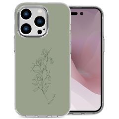 imoshion Coque Design iPhone 14 Pro - Floral Green