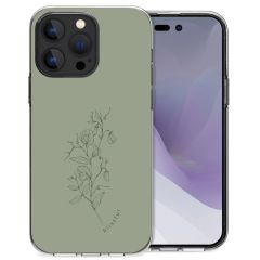 imoshion Coque Design iPhone 14 Pro Max - Floral Green