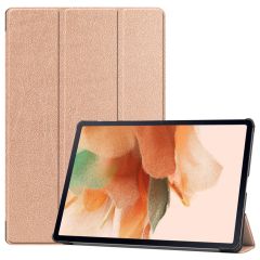 iMoshion Coque tablette Trifold Galaxy Tab S8 Plus / S7 Plus / S7 FE 5G - Dorée