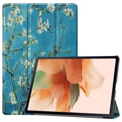 imoshion Coque tablette Design Trifold Galaxy Tab S8 Plus / S7 Plus / S7 FE 5G - Green Plant