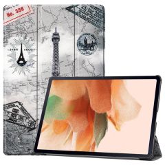 imoshion Coque tablette Design Trifold Galaxy Tab S8 Plus / S7 Plus / S7 FE 5G - Paris