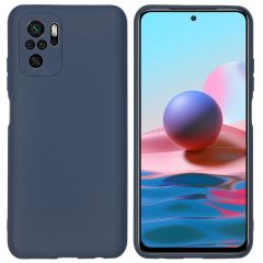 iMoshion Coque Couleur Xiaomi Redmi Note 10 (4G) - Blue Foncé