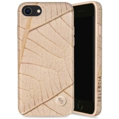 Selencia Aurora Coque Fashion iPhone SE (2022 / 2020) / 8 / 7 - ﻿Coque durable - 100 % recyclée - Earth Leaf Beige