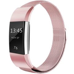 imoshion Bracelet magnétique milanais Fitbit Charge 2 - Taille M - Rose