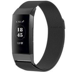 iMoshion Bracelet magnétique milanais Fitbit Charge 3 / 4 - Taille M - Noir