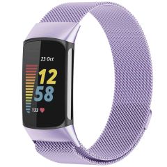 iMoshion Bracelet magnétique milanais Fitbit Charge 5 / Charge 6 - Taille S - Violet