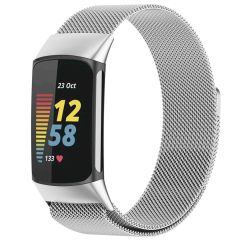 iMoshion Bracelet magnétique milanais Fitbit Charge 5 / Charge 6 - Taille M - Argent