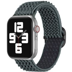 imoshion Bande élastique en nylon Apple Watch Series 1-9 / SE - 38/40/41mm - Gris foncé