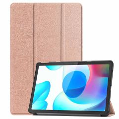 iMoshion Coque tablette Trifold Realme Pad - Rose Dorée